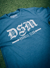Load image into Gallery viewer, DSM Barbell Club OG T-Shirt Blue