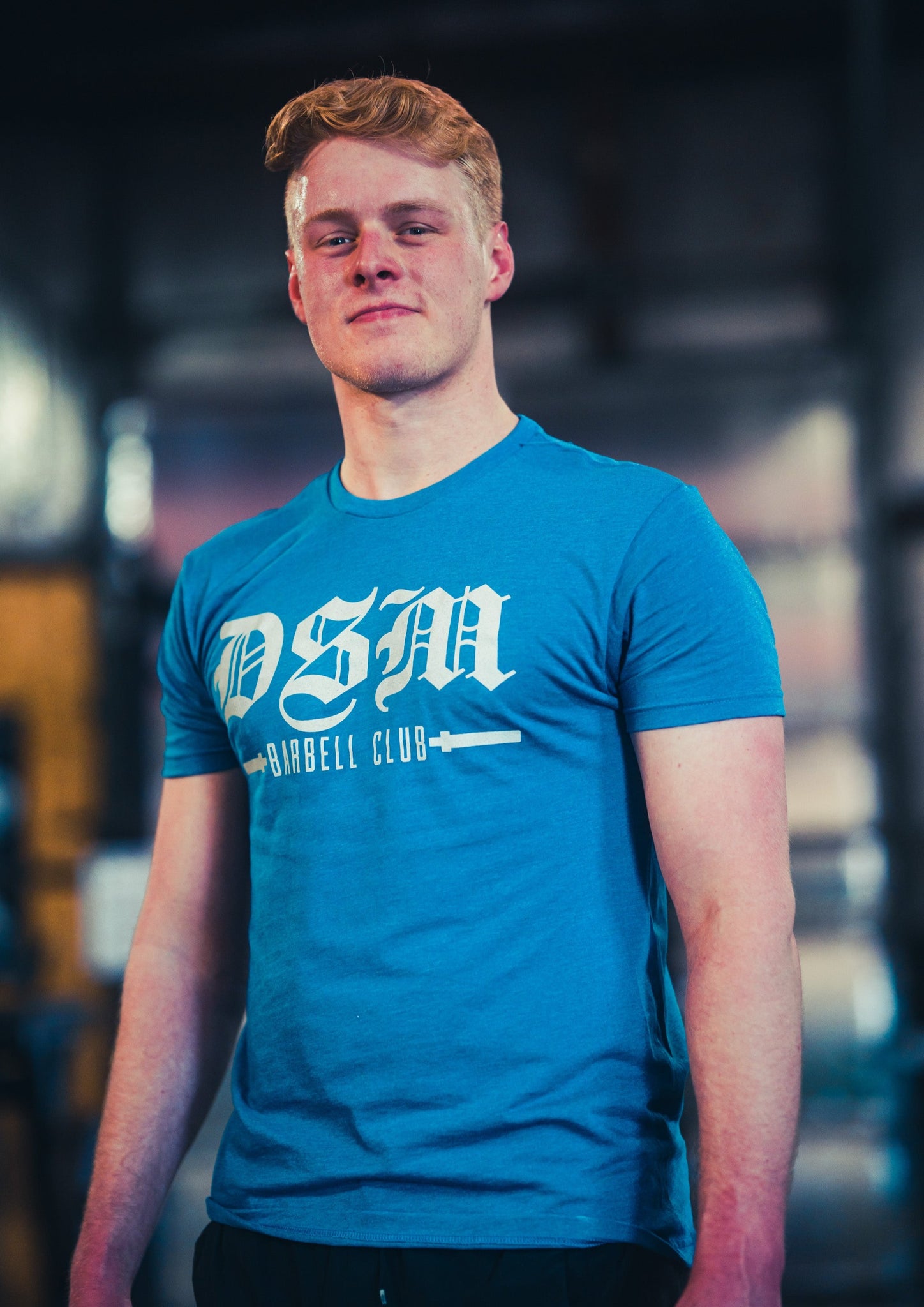 DSM Barbell Club OG T-Shirt Blue – DSM Barbell Club, LLC