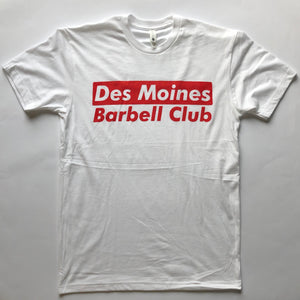 Des Moines Barbell Club Contrast White