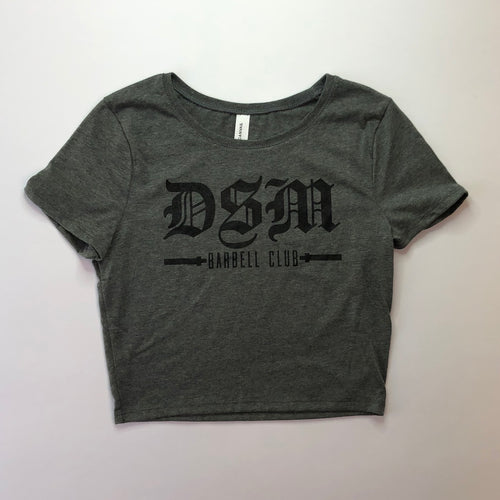 DSM Barbell Club OG Crop Tee Gray