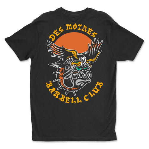 DSM Barbell Club Eagle Bulldog T-Shirt Black