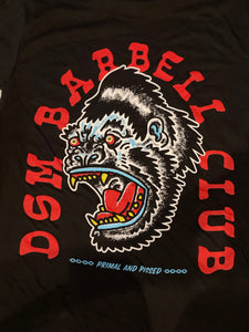 DSM Barbell Club Primal and Pissed T-Shirt Black