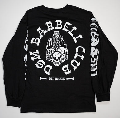 DSM Barbell Club Skulls Long Sleeve Black