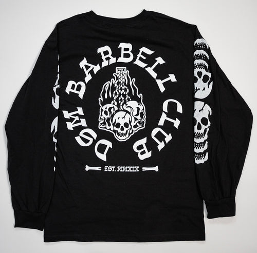 DSM Barbell Club Skulls Long Sleeve Black