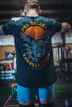 Load image into Gallery viewer, DSM Barbell Club Eagle Bulldog T-Shirt Black