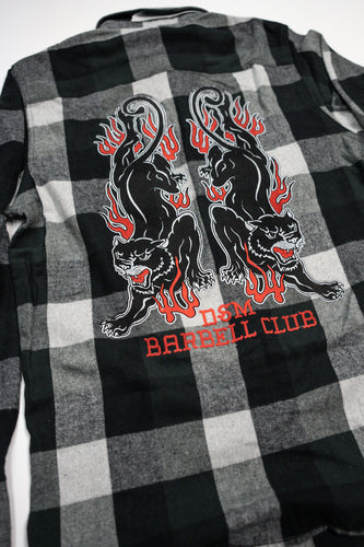 DSM Barbell Club Panther Flannel