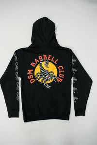 DSM Barbell Club Scorpion Hoodie Black