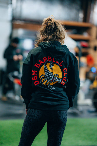 DSM Barbell Club Scorpion Hoodie Black