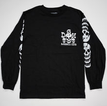 Load image into Gallery viewer, DSM Barbell Club Skulls Long Sleeve Black