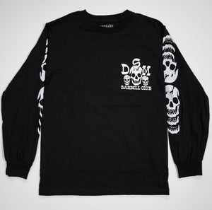 DSM Barbell Club Skulls Long Sleeve Black