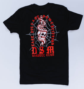 DSM Barbell Club Dagger T-Shirt Black
